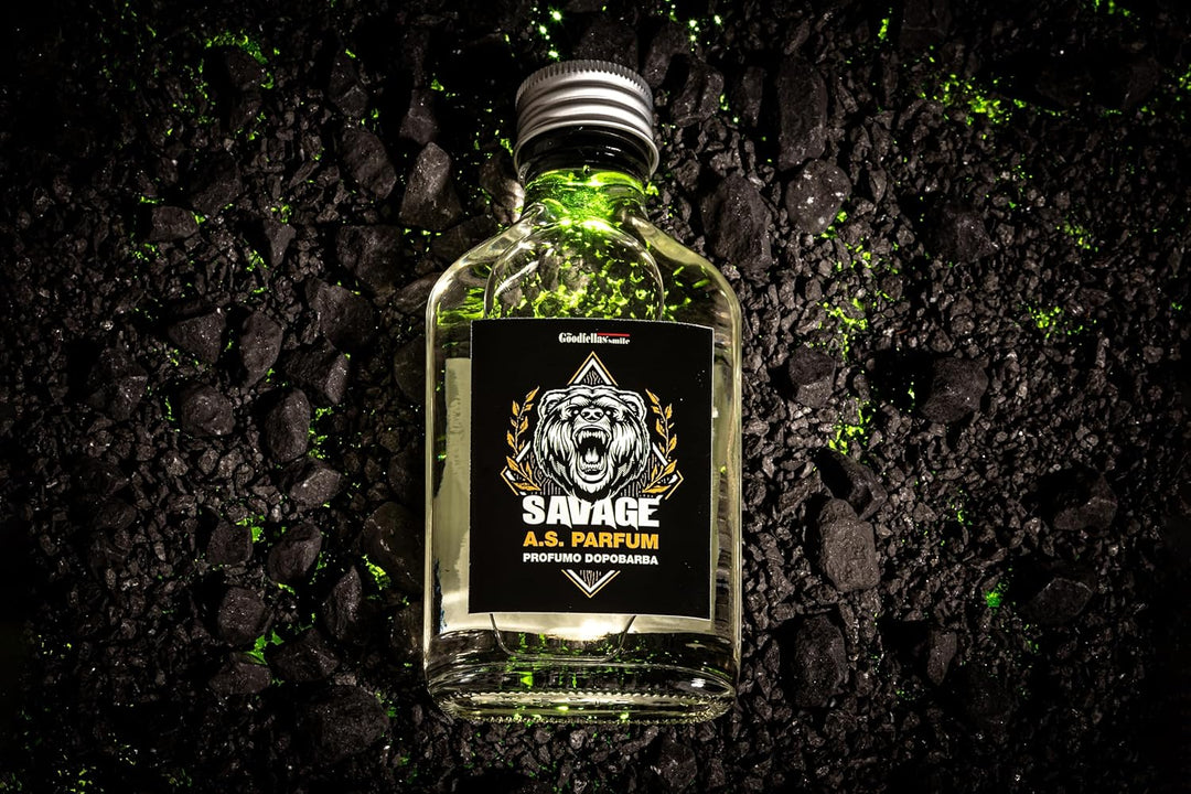 THE GOODFELLAS' SMILE Savage DUO SET. Shaving Soap and Aftershave Set, 500 g
