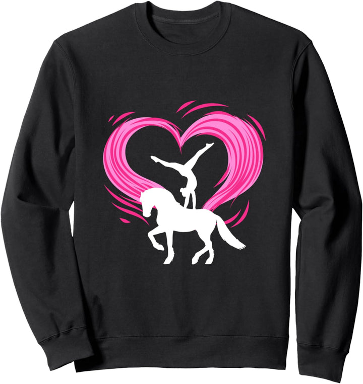 I Love Voltigieren Volti Pferdesport Voltigierer Sweatshirt