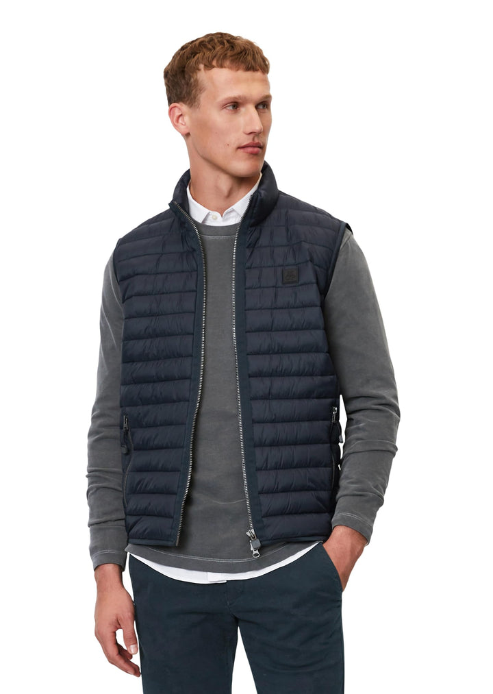 Marc OߴPolo Herren Steppweste Übergangsjacke wasserabweisend, Blau(I)