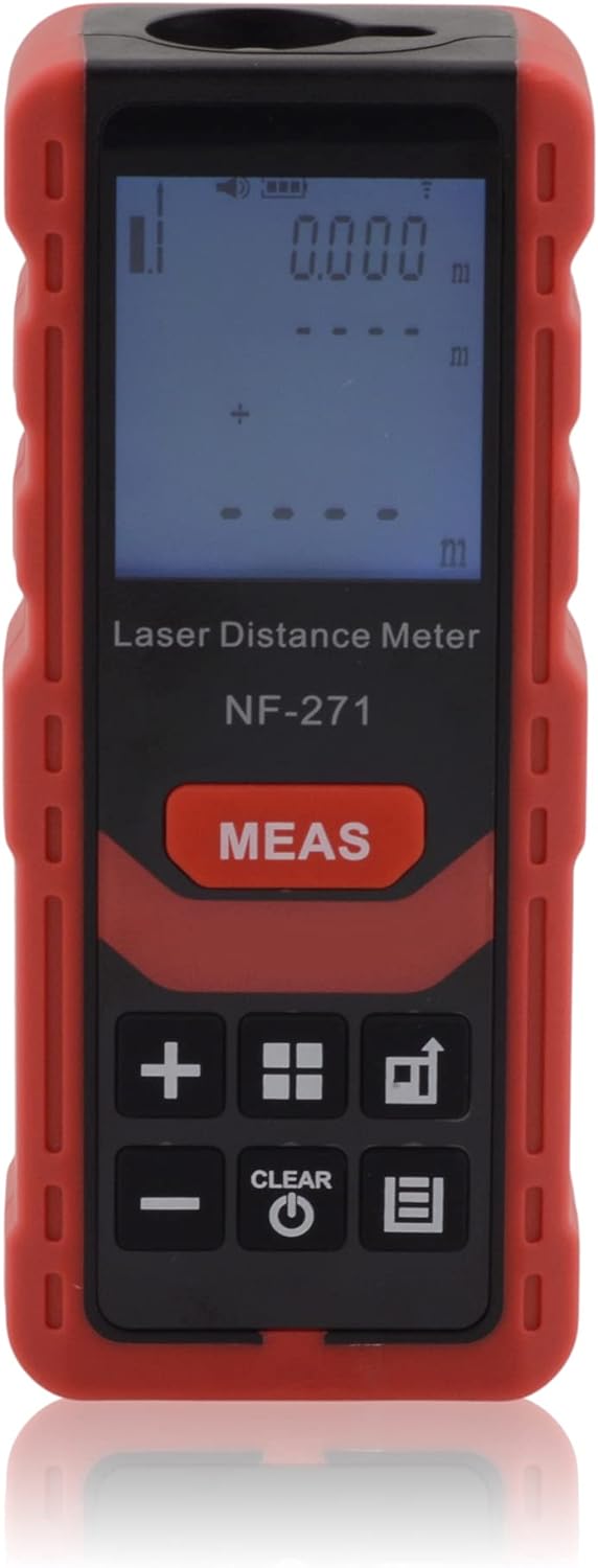 Laser Distanzmessgerät IP54 Reichweite, Entfernung 100 oder 70 Meter LCD Hintergrundbeleuchtung, mit