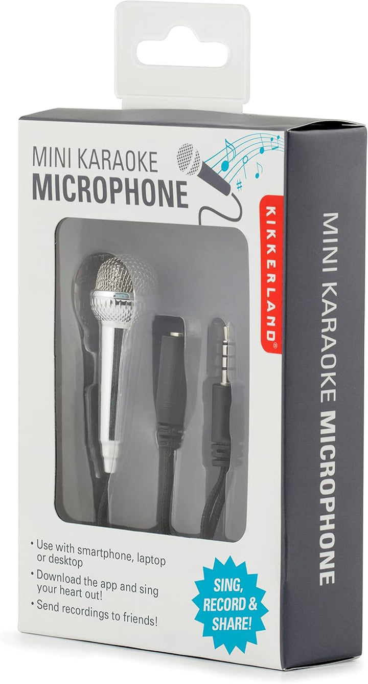 Kikkerland WBPHP-BK mini Karaoke Microphone-Silber