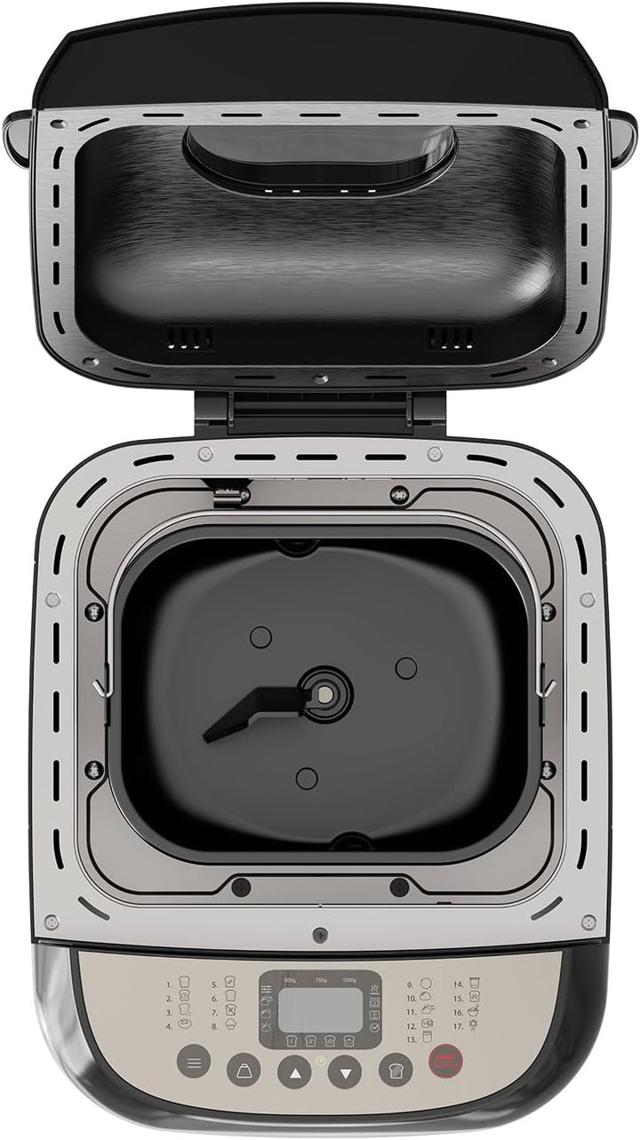 BLACK+DECKER BXBM600E – Brotbackautomat 600W | 500g, 750g & 1kg | 17 Programme für Brot, Joghurt, Ku