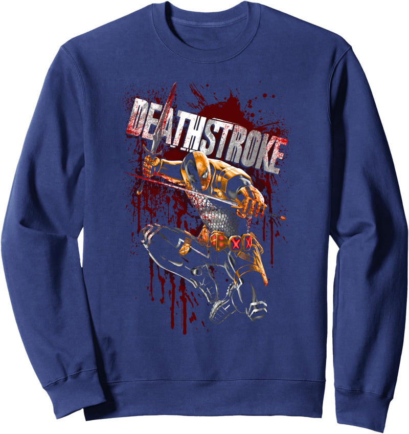 Batman Deathstroke Blood Splattered Sweatshirt