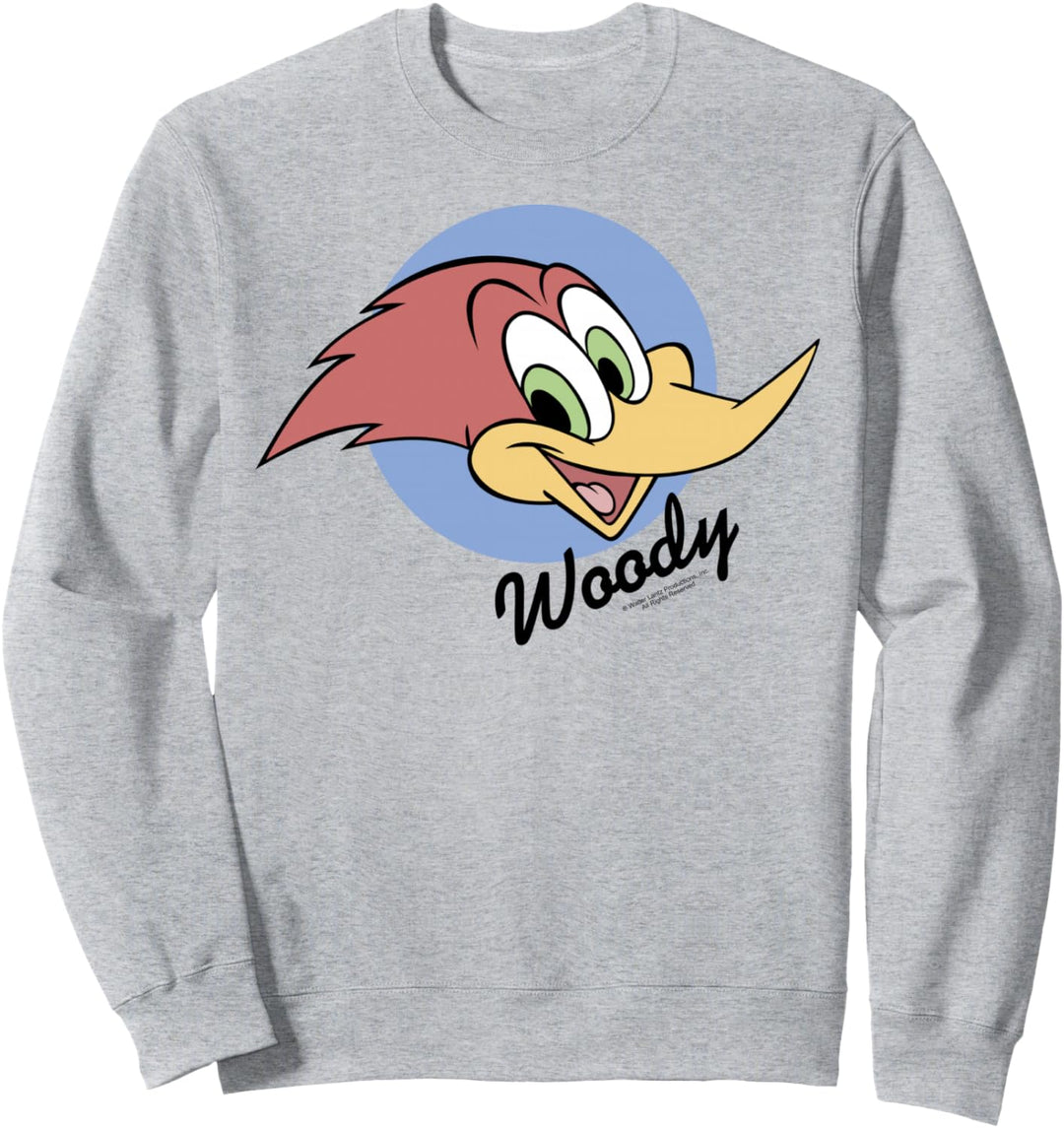 Woody Woodpecker Face Circle Logo Sweatshirt