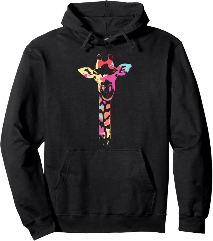 Bunte Giraffe Kleidung Outfit Giraffe Pullover Hoodie