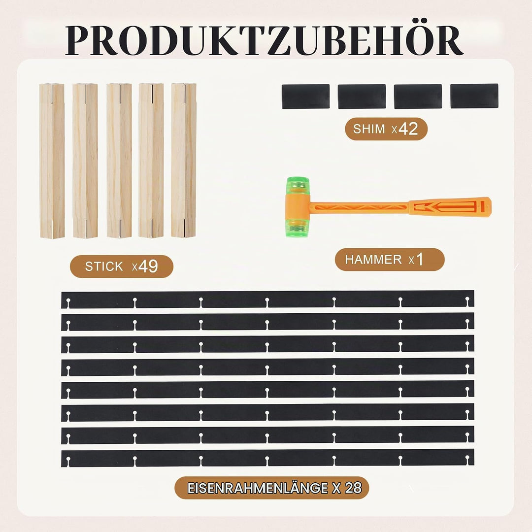 Urban Deco Weinregal Holz für 42 Flaschen, Stabiles Flaschenregal, 60.5 x 23.6 x 60.5 cm, Weinflasch