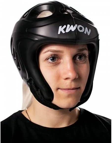 KWON Kopfschutz Shocklite, Versch. Farben Schwarz XL