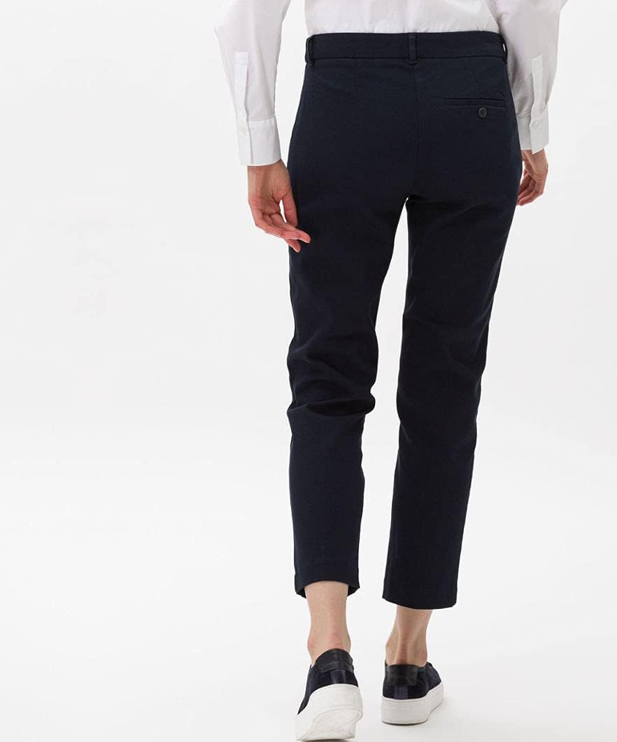 BRAX Damen Style Maron Chino Uni Hose 38W / 30L Marine, 38W / 30L Marine