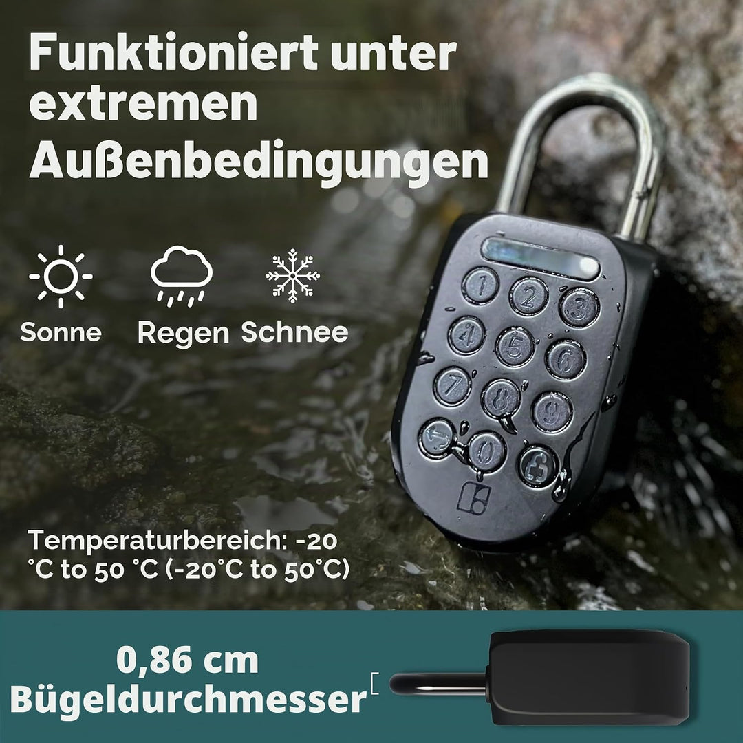 Igloohome Smart Padlock 2 (SP2), Erzeugt Zugriff von überall, kein WLAN nötig, kompatibel mit iPhone