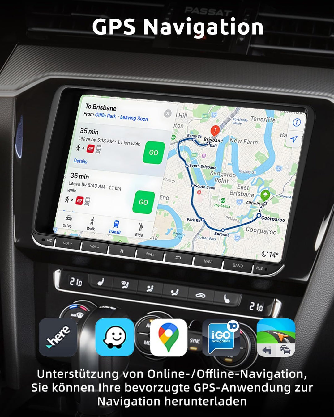 Essgoo Carplay Autoradio 9 Zoll Android 14 Car Stereo 32G Wireless Auto Radio Für VW Golf 5 6 Touran