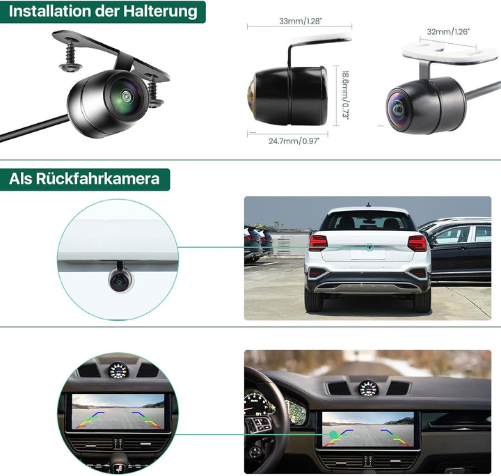 AHD 1080P Rückfahrkamera Funktioniert Nur mit Monitoren und Radio, die das AHD 1080P Videosignal Unt