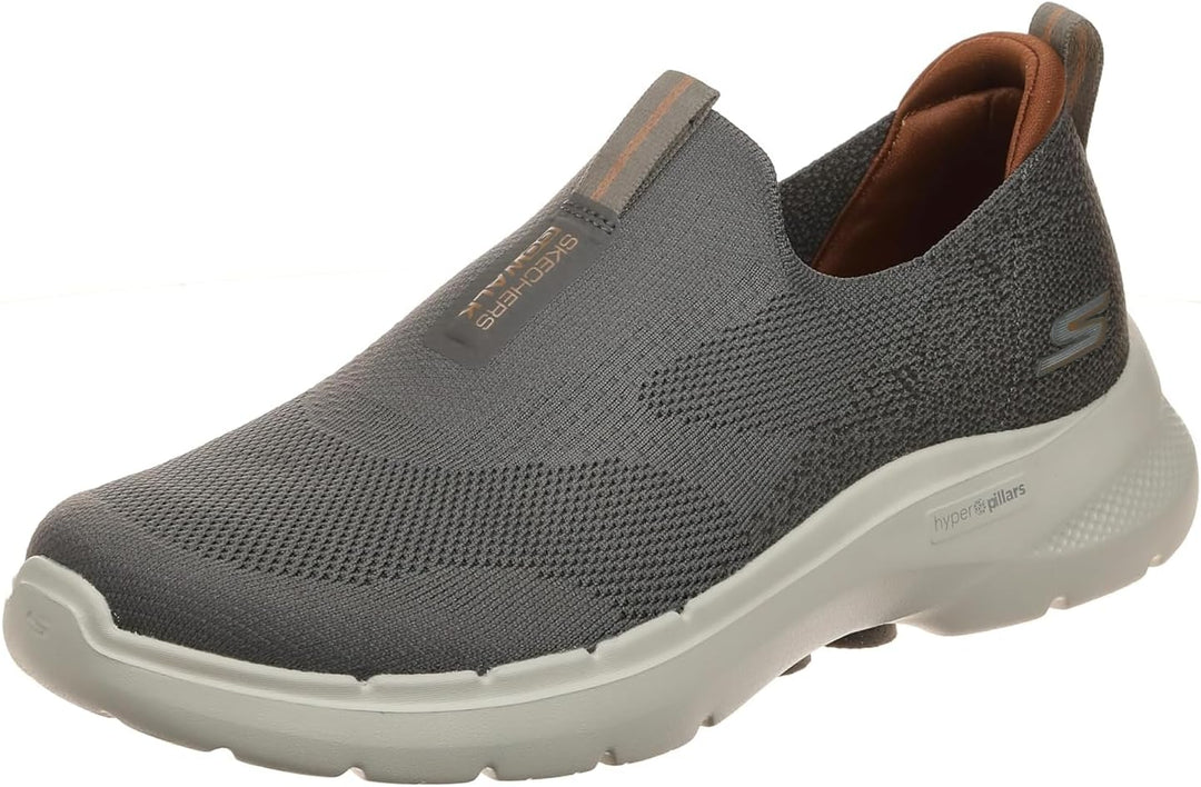 Skechers Herren Go Walk 6 Sneaker 39.5 EU Taupe, 39.5 EU Taupe