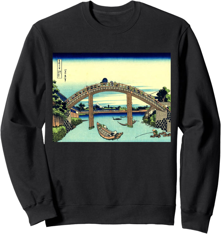 Katsushika Hokusai es Under Mannen Bridge bei Fukagawa Sweatshirt