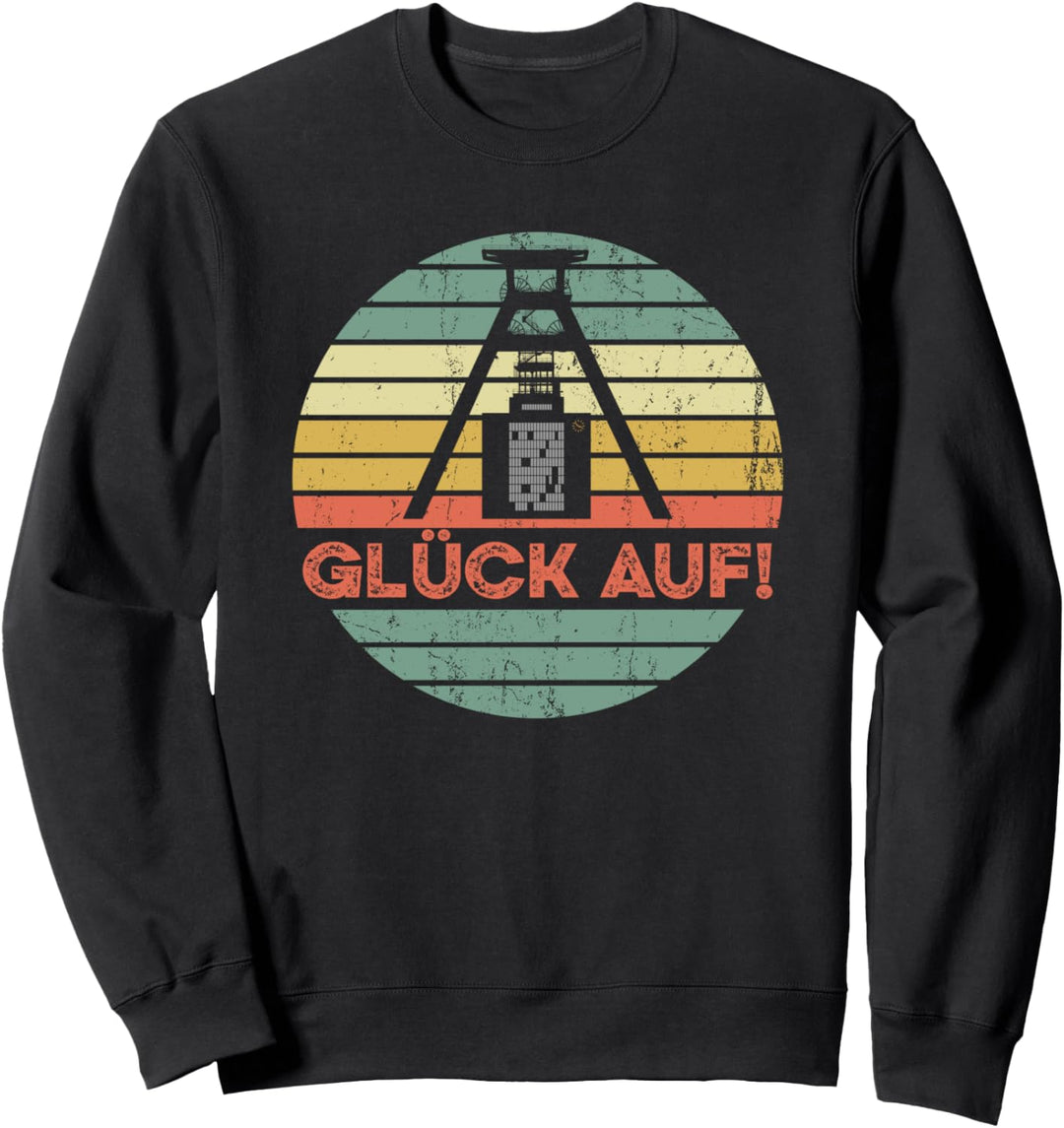 Glück auf (2021) - Retro Ruhrgebiet Ruhrpott Sweatshirt