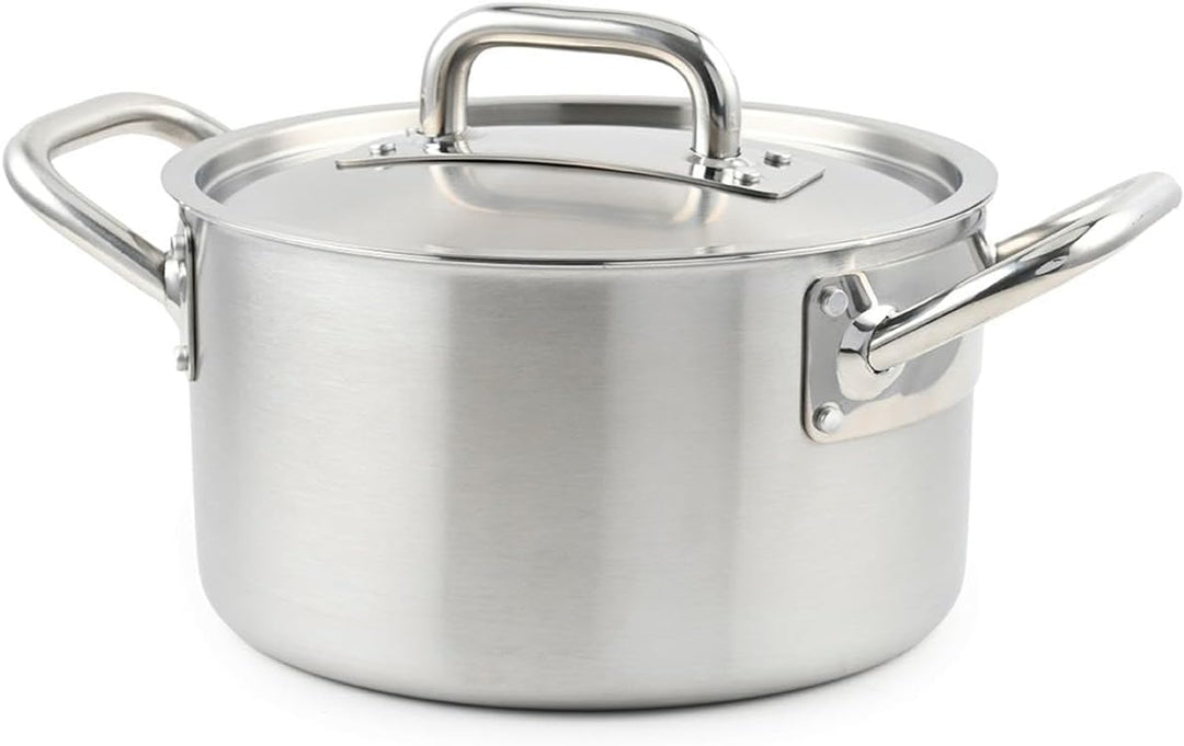 LAGUIOLE, Triplex-Suppentopf 28x17 cm Triplex-Edelstahl 304/Aluminium/430, Fassungsvermögen 10 l, ko