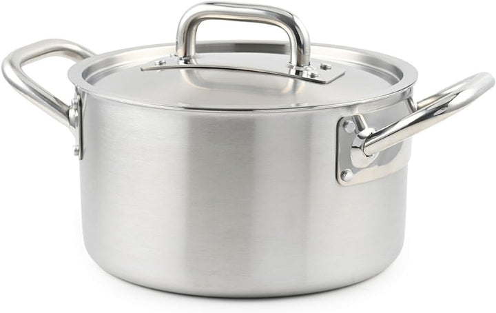 LAGUIOLE, Triplex-Suppentopf 28x17 cm Triplex-Edelstahl 304/Aluminium/430, Fassungsvermögen 10 l, ko