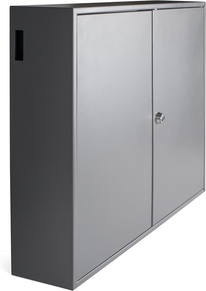 Pavo 8032129 Schlüssel-Kasten/Schrank, 300 Haken mit seitlichem Schlüsseleinwurf, dunkelgrau 300 Hak
