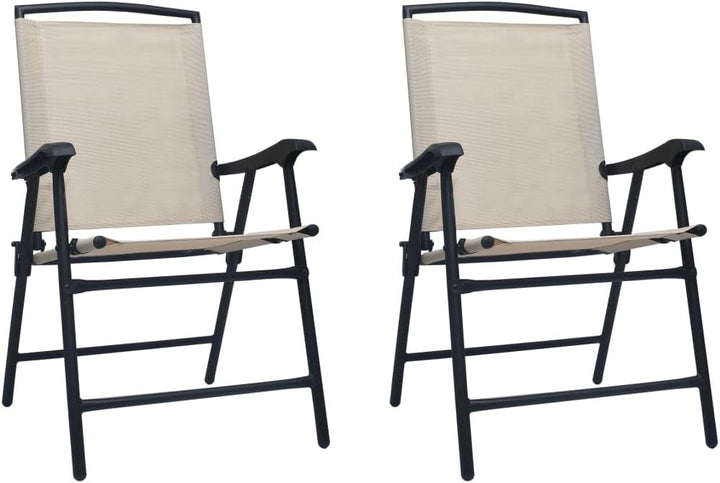 vidaXL 2X Gartenstuhl Klappbar Klappstuhl Campingstuhl Hochlehner Stuhl Stühle Essstuhl Terrassenstu