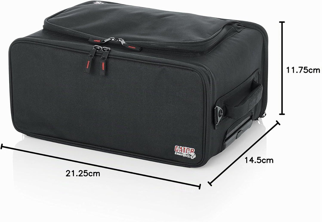GATOR-Koffer Gestell 19" GR 3 U aus verstärktem Nylon mit Rädern 3 U Casters, 3 U Casters
