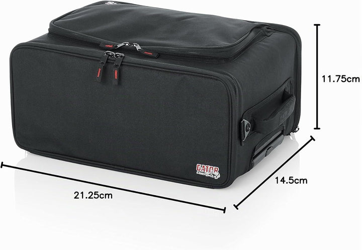 GATOR-Koffer Gestell 19" GR 3 U aus verstärktem Nylon mit Rädern 3 U Casters, 3 U Casters