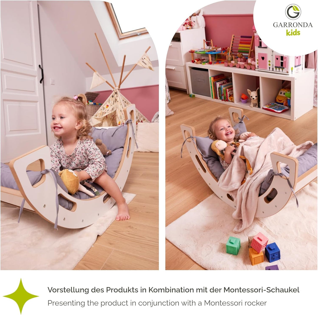 Kissen für Kletterbogen Montessori Spielzeug ab 1 Jahr GD-0063 (Grün Kissen für Kletterbogen), Grün
