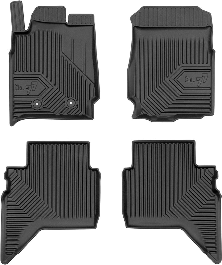 M MOTOS Gummimatten Auto Fussmatte passt für Ford Ranger V 2015-2022 Verbessern Sie Ihren Reisekomfo