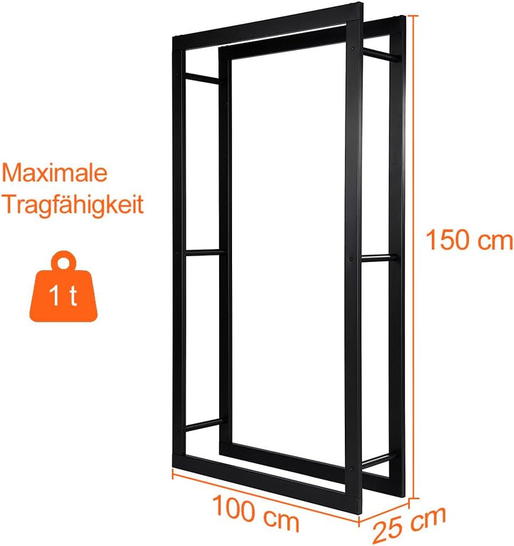 Loywe Kaminholzregal Kaminholzhalter Brennholzregal Feuerholzregal Kaminholzständer Brennholz Holzha