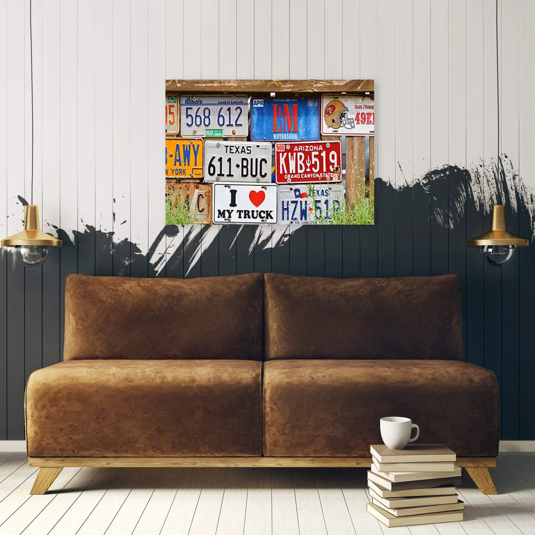 Leinwandbild XXL USA Wandbild Kunst für Schlafzimmer mehrfarbig 120x80 cm Leinwandbild 120x80 cm meh