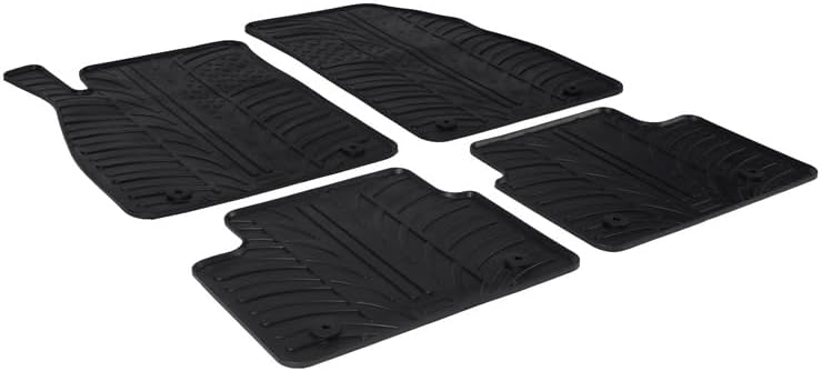 Gledring Satz Gummimatten kompatibel mit Opel Insignia 2013-2017 (T Profil 4-teilig + Montage-clips)