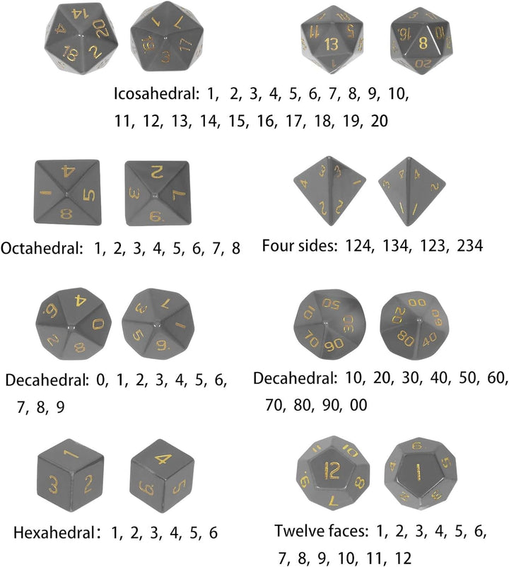 KYEYGWO Rubin in Fuchsite Kristall Polyedrische Würfel Set, 7pcs Reiki Heilung Stein Polyedrischer S