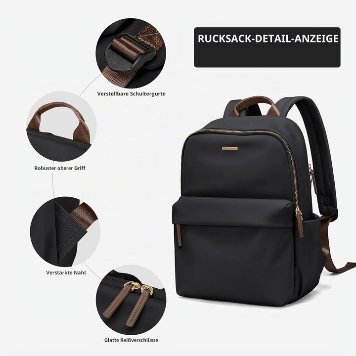 Laptop Rucksack Damen Rucksack mit Laptopfach Anti-Diebstahl Rucksack Damen Klein für 14 Zoll Laptop