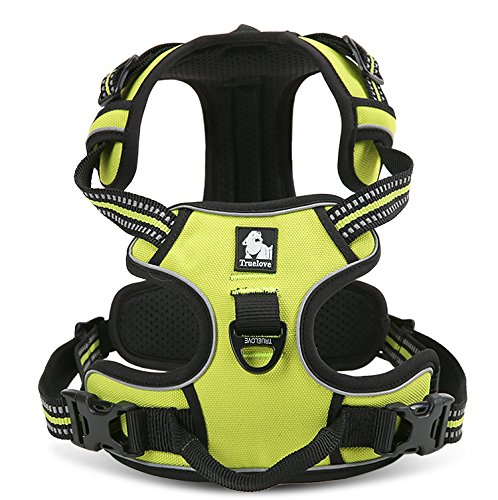 WINHYEPET Truelove Hundegeschirr No-Pull Reflektierendes verstellbar Haustiergeschirr mit 2 Leinencl