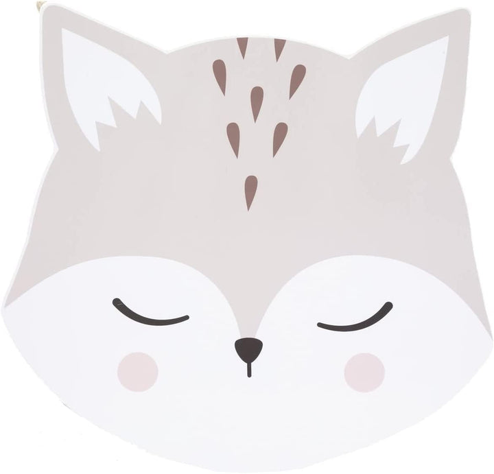 Set mit weichem Tisch und 2 Stühlen, weich, Fuchsmotiv, Atmosphera