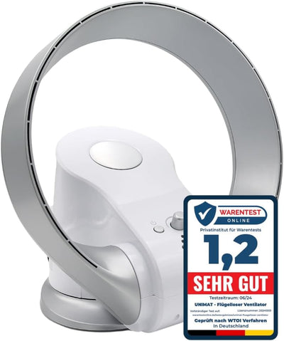 Unimat flügelloser rotorloser Ventilator, Tischventilator im ungewöhnlichen Design zur Wandmontage g