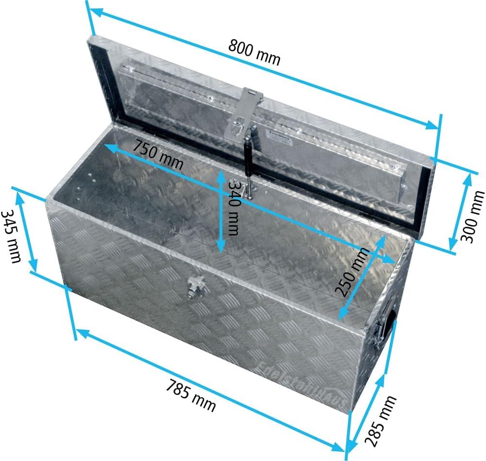 Truckbox D080 + MON2012 Werkzeugkasten Deichselbox Alubox | Transportbox, Alukoffer