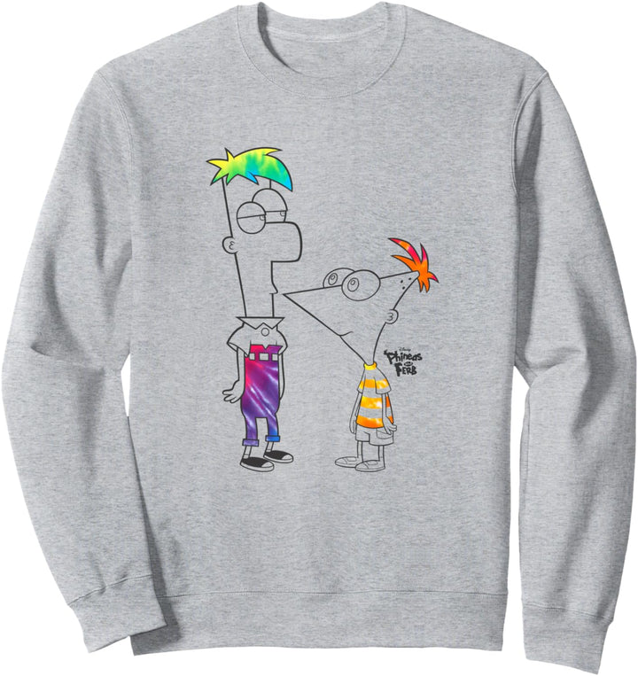 Disney Phineas und Ferb Boys of Tie Dye Sweatshirt