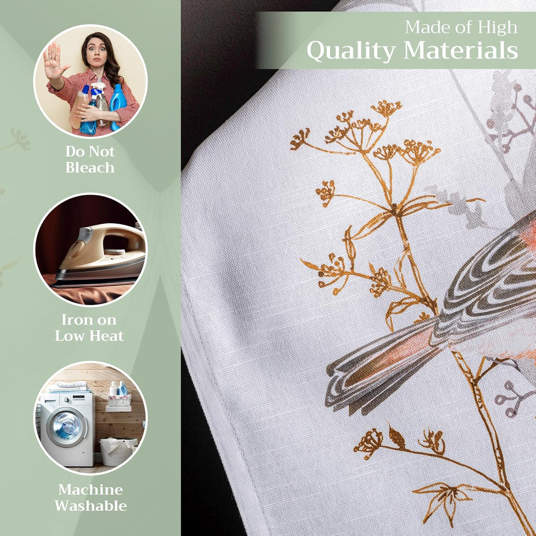 Maison d' Hermine Medow Florals-Beige 100% Baumwolle Set von 3 Multi-Purpose Küchenhandtuch | Bar Ha