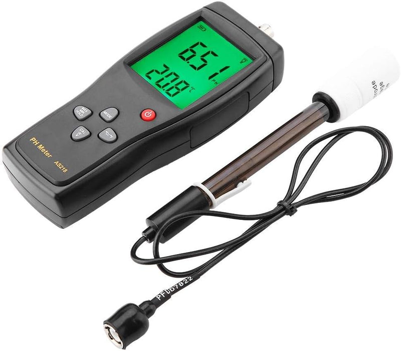 Digitales PH Messgerät, SMART SENSOR AS218 PH Meter für Wasserqualität, 0,00~14,00 pH, Feuchtemessge