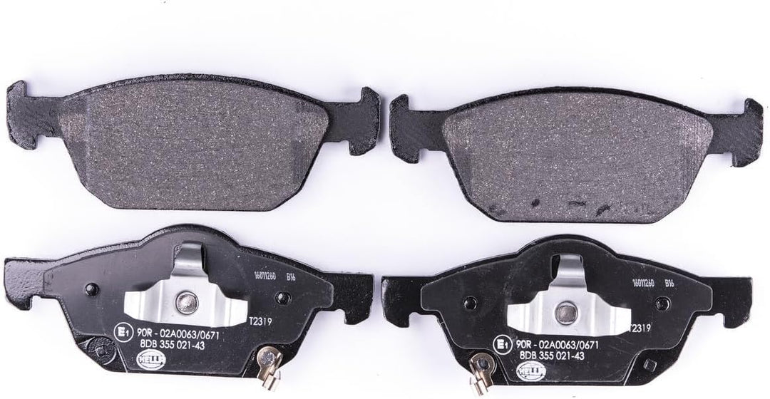 HELLA PAGID 8DB 355 021-431 Bremsbelagsatz - T2319 - Dicke/Stärke: 17mm - Bremssystem: Teves - mit a