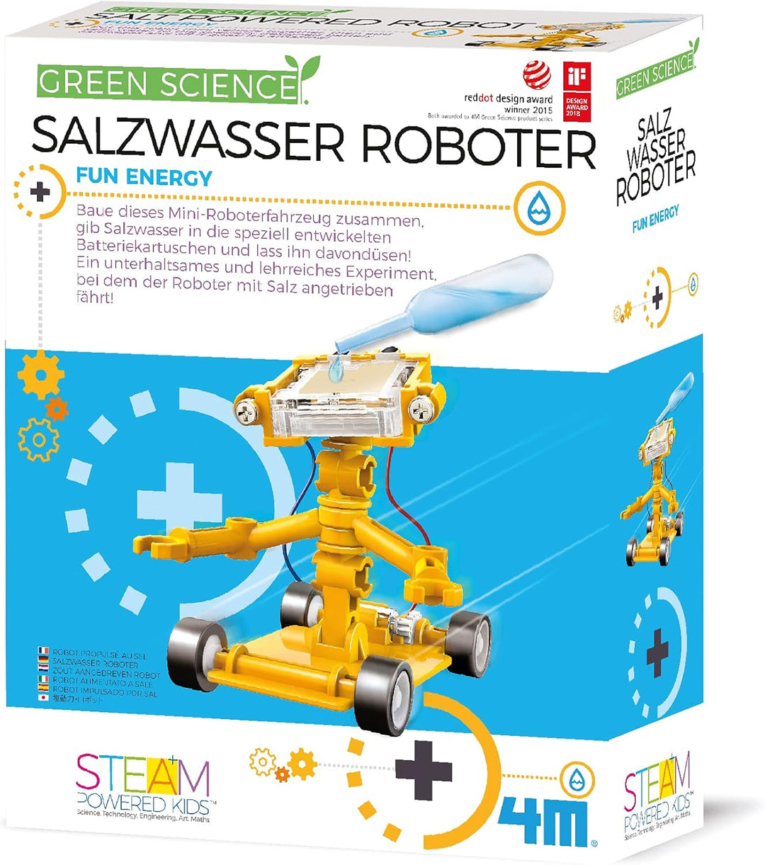 4M Green Science Salzwasser Roboter Experimentierkasten für Kinder - DIY Roboter ohne Batterien - Le