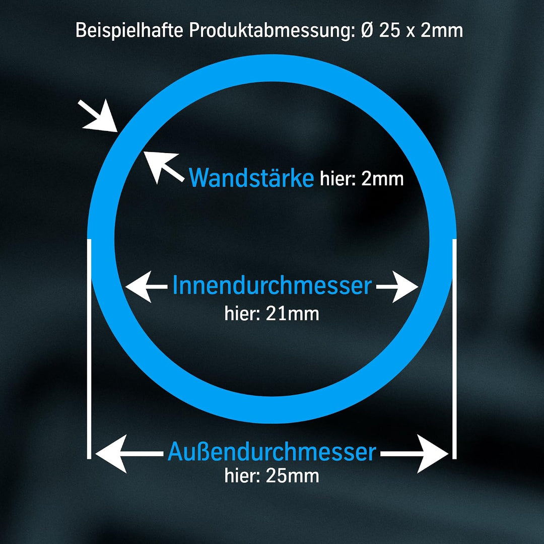 thyssenkrupp Edelstahlrohr Ø 42,4 x 2,6 mm in 1000 mm Länge | Rundrohr Edelstahl V2A geschweisst | W