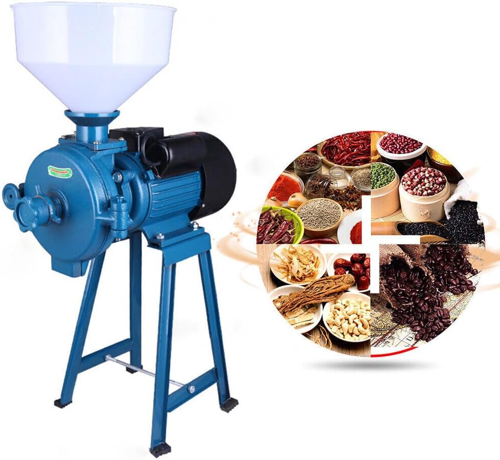 2200W elektrische Getreidemühle, Schleifer, Brecher, Getreidemühle mit Trichter Nussmühle für Reis M