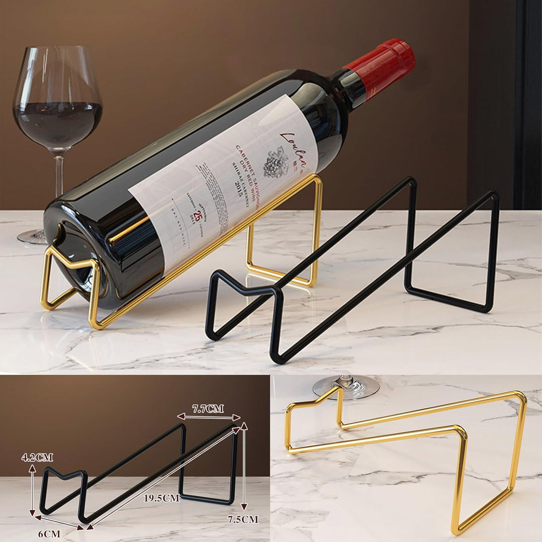 6 Stück Moderner Weinflaschenhalter, Elegante Weinflaschenhalter, Weinständer Aus Metall, Einzelnes