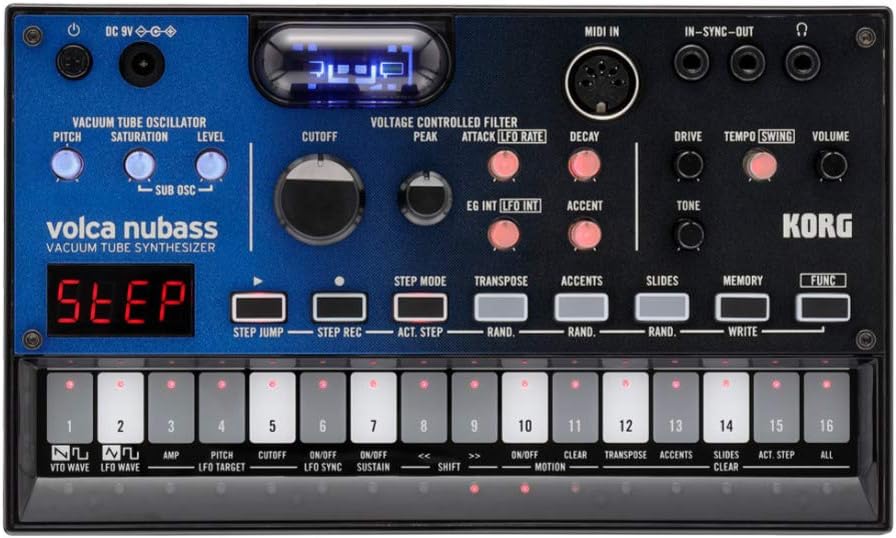 KORG volca nubass - Vacuum Tube Synthesiser