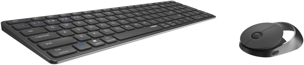 Rapoo 9750M kabelloses Tastatur-Maus Set Wireless Deskset 1600 DPI Sensor wiederaufladbarer Akku fla