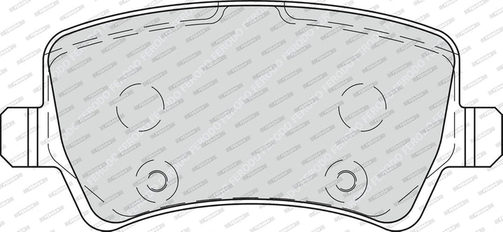 Ferodo FDB4237 PREMIER Bremsbelagsatz, Scheibenbremse - (4-teilig) - (4 Stück)