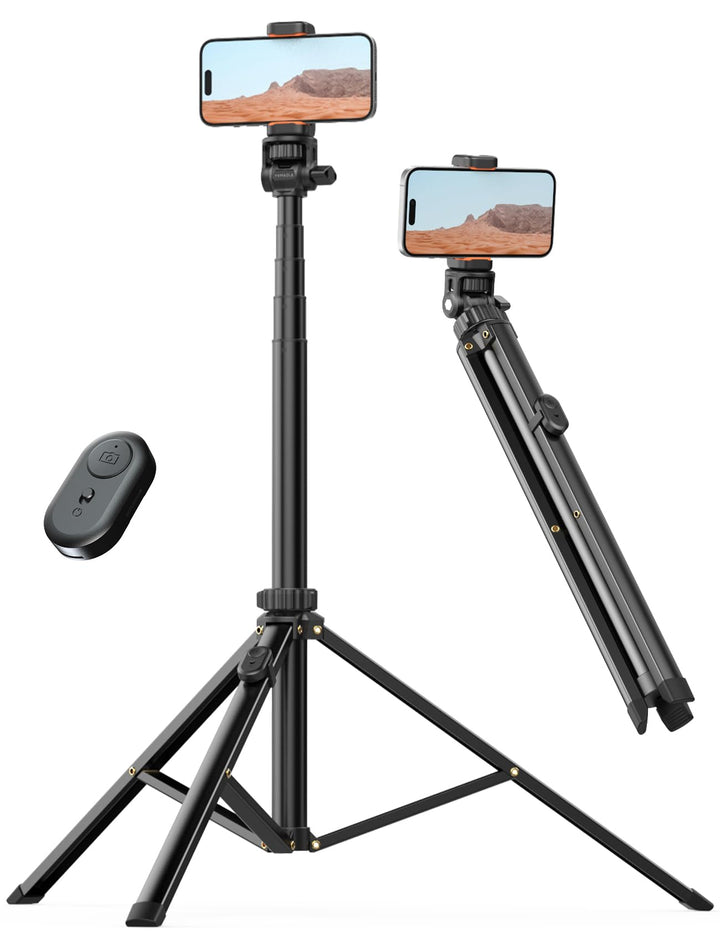 Handy-Stativ & Selfie Stick 180cm, YUMAZLA Verstärkte Stativ für Smartphone, Handystativhalter mit F