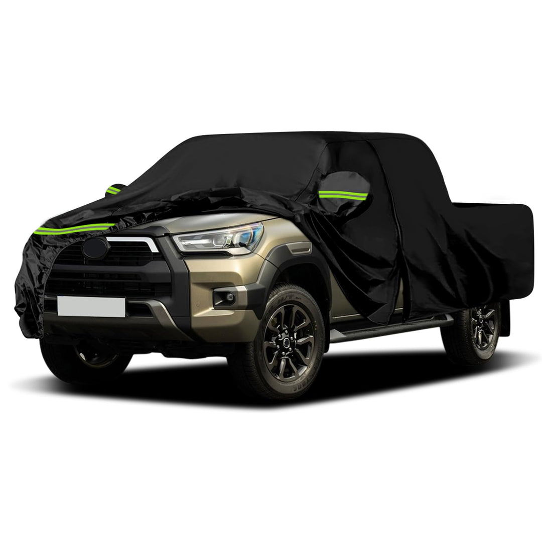 Autoabdeckung Wasserdicht Ersatz für 2004-2025 Toyota Hilux Crew Cab, Vollgarage Autoplane Staubdich