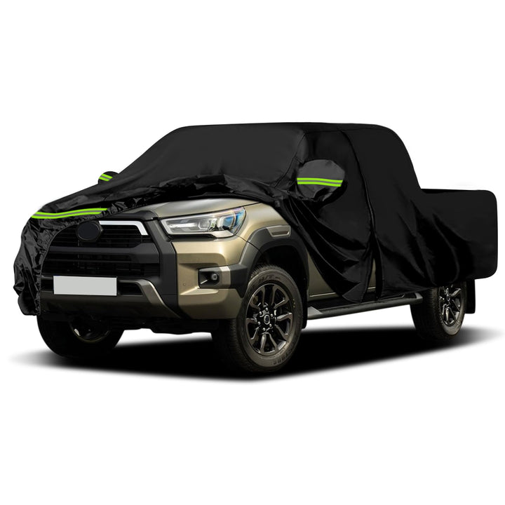 Autoabdeckung Wasserdicht Ersatz für 2004-2025 Toyota Hilux Crew Cab, Vollgarage Autoplane Staubdich