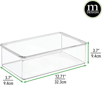 mDesign 8er-Set Kühlschrankbox – Kühlschrank Vorratsdose mit Deckel – lebensmittelechte Aufbewahrung